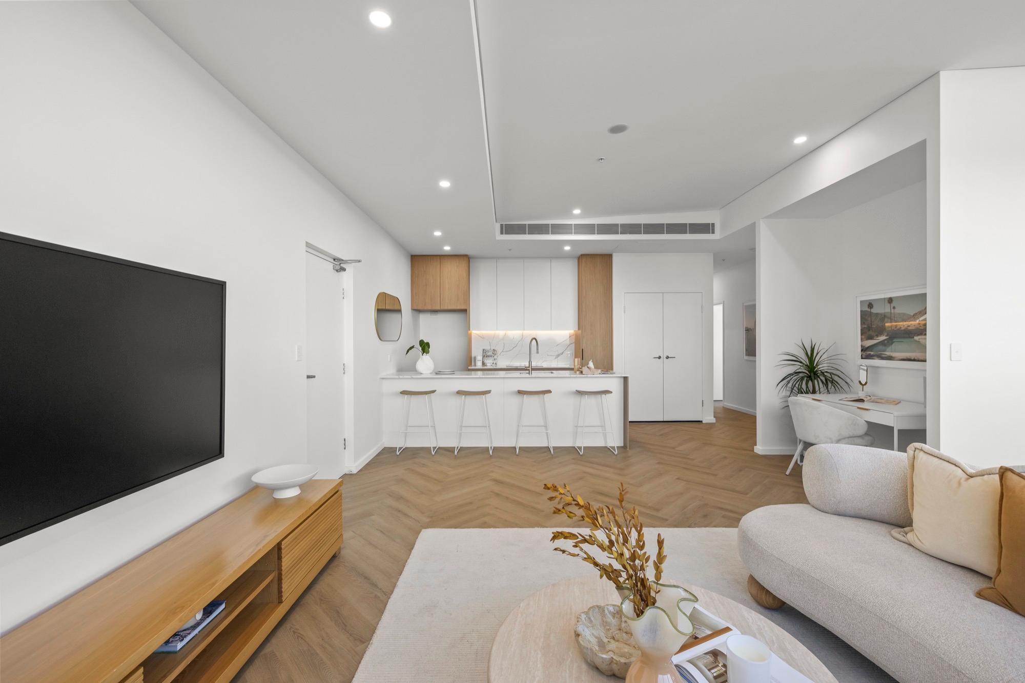 Living and kitchen