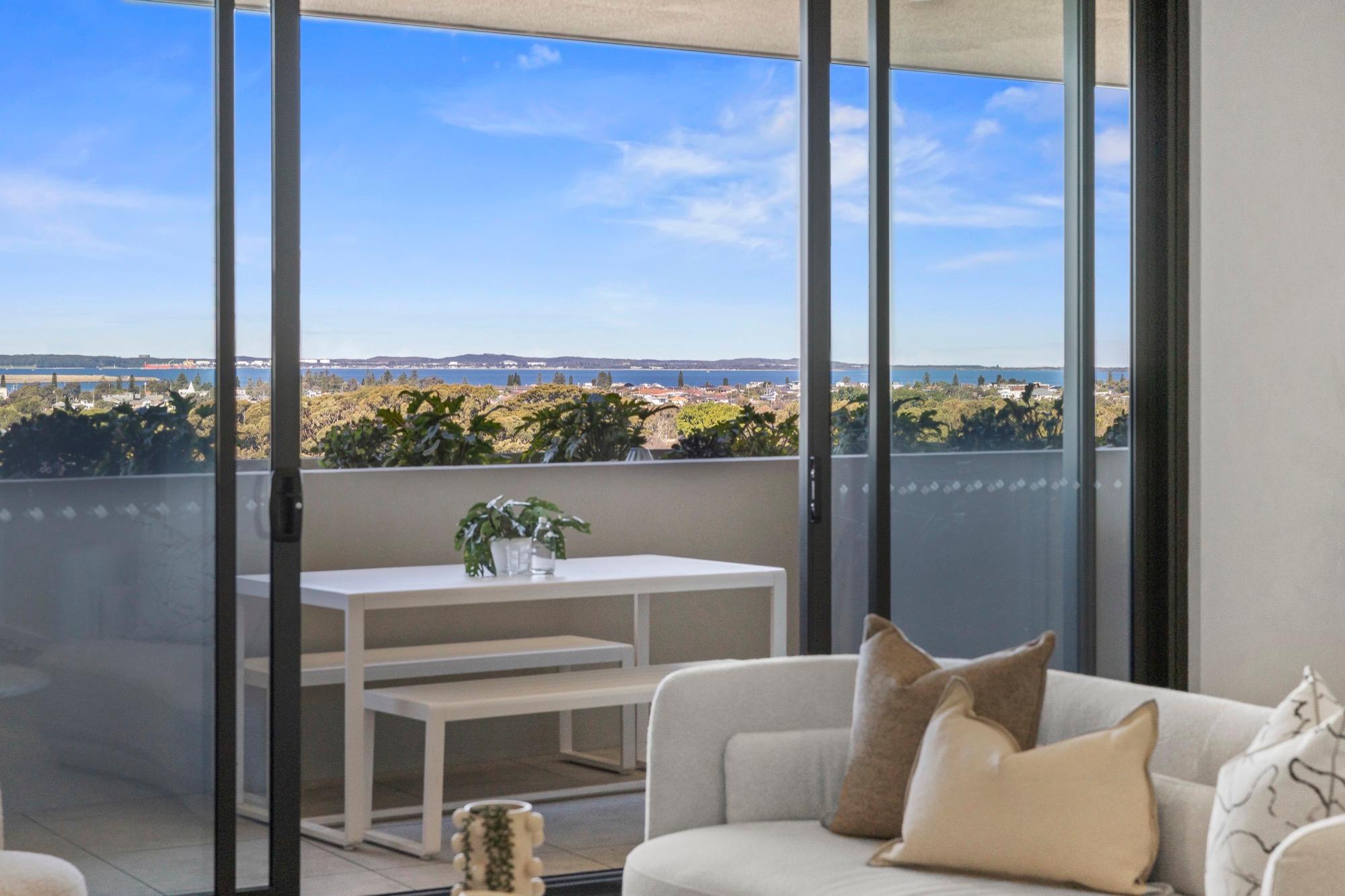 Living room with view
